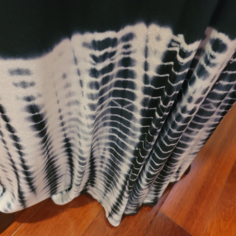 Lapis Navy and White Tie Dye Bottom Skirt - Picture 2 of 2